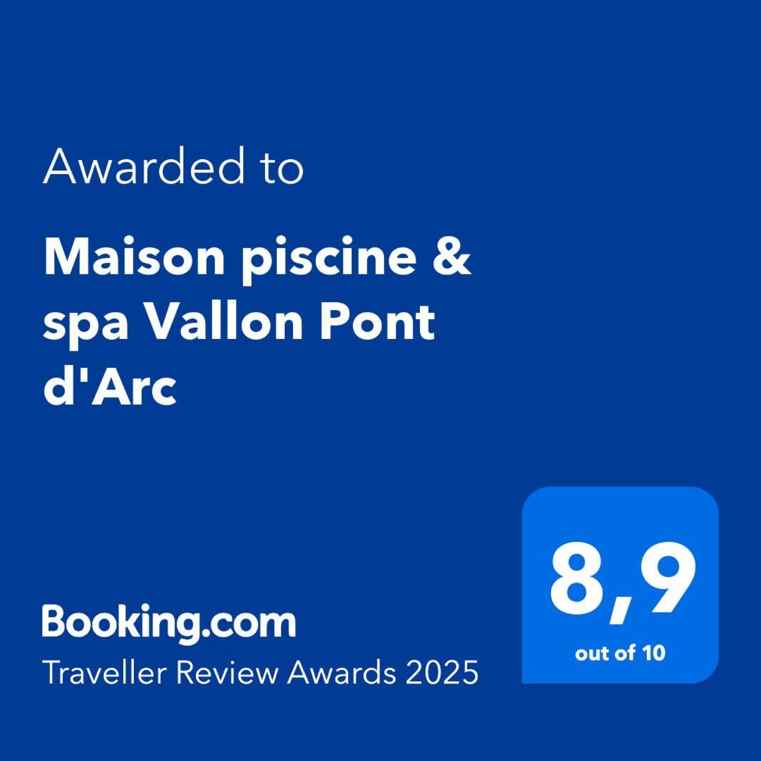 Maison Piscine & Spa Vallon Pont D'Arc Eksteriør bilde